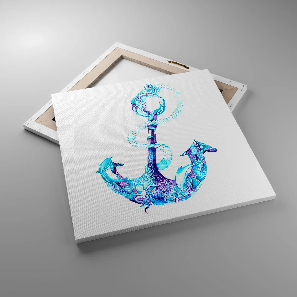 Lærredstryk - Billede på lærred - Forvalter af havets hemmeligheder - 50x50 cm