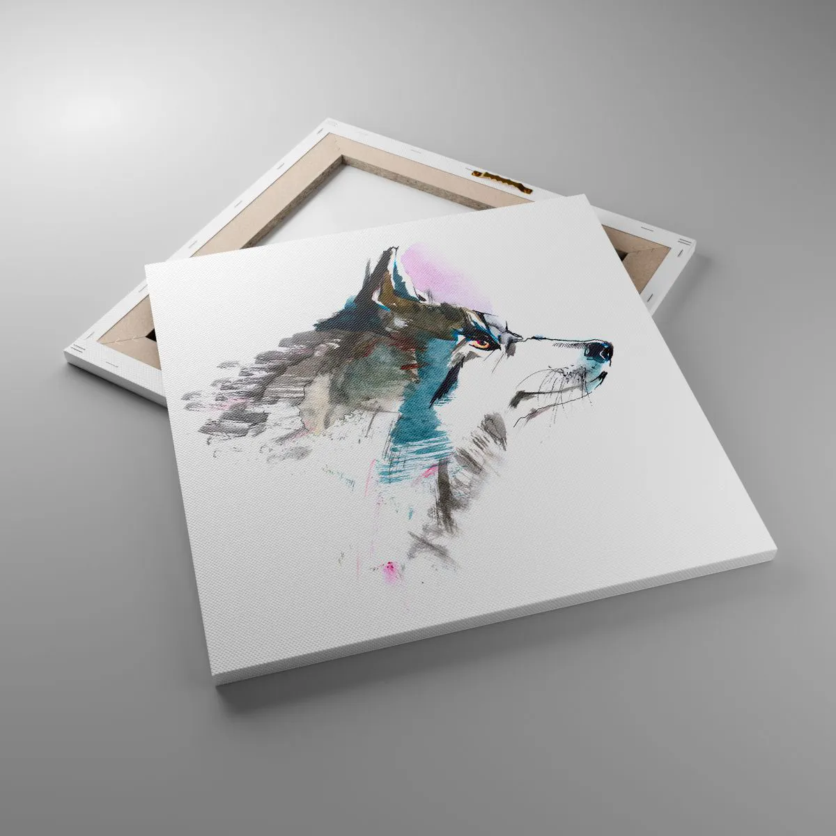 Impression sur toile - Image sur toile - On parle du loup - 50x50 cm