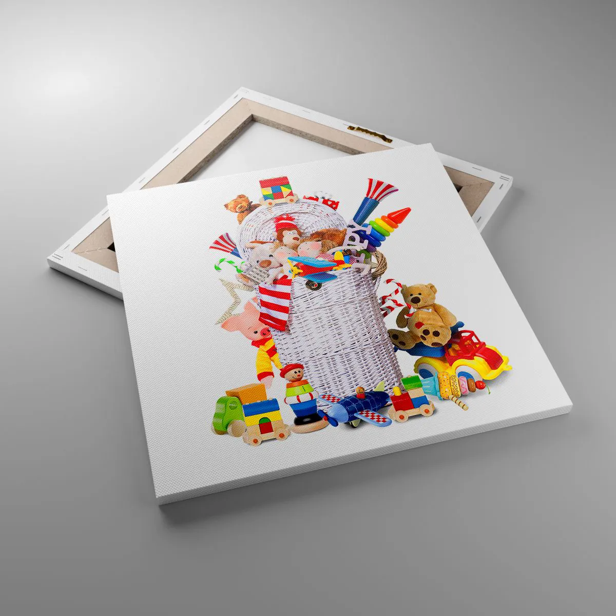 Quadro em tela - Tesouros das crianças - 50x50 cm