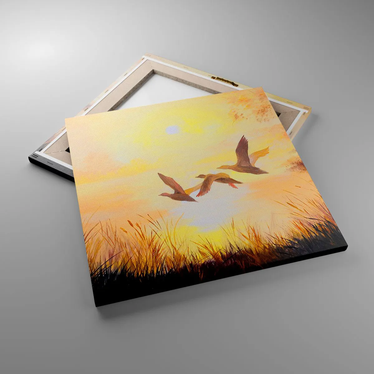 Impression sur toile - Image sur toile - Le début d'un long voyage - 50x50 cm