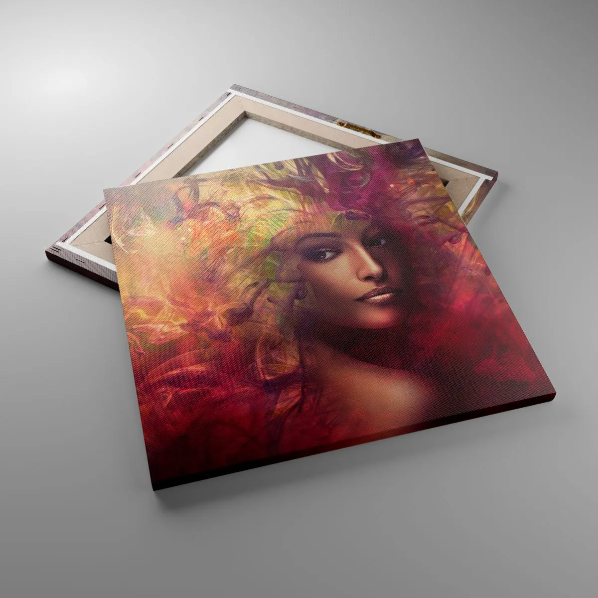 Obraz na płótnie - Tu jestem! - 50x50 cm