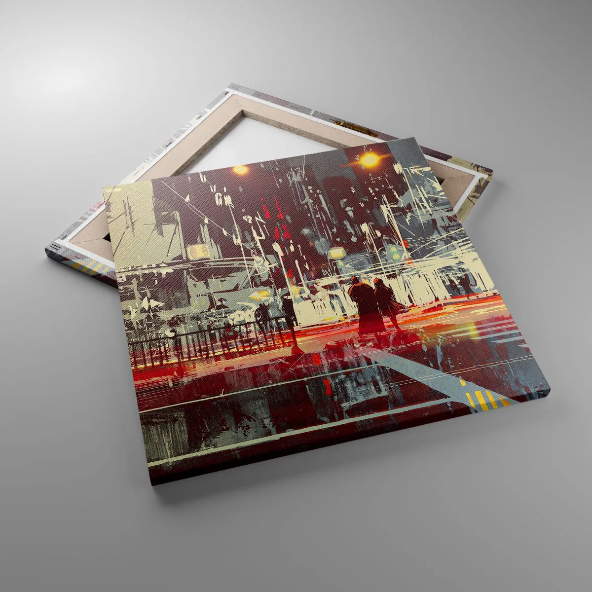 Tablou pe pânză - O trecere metropolitană - 50x50 cm