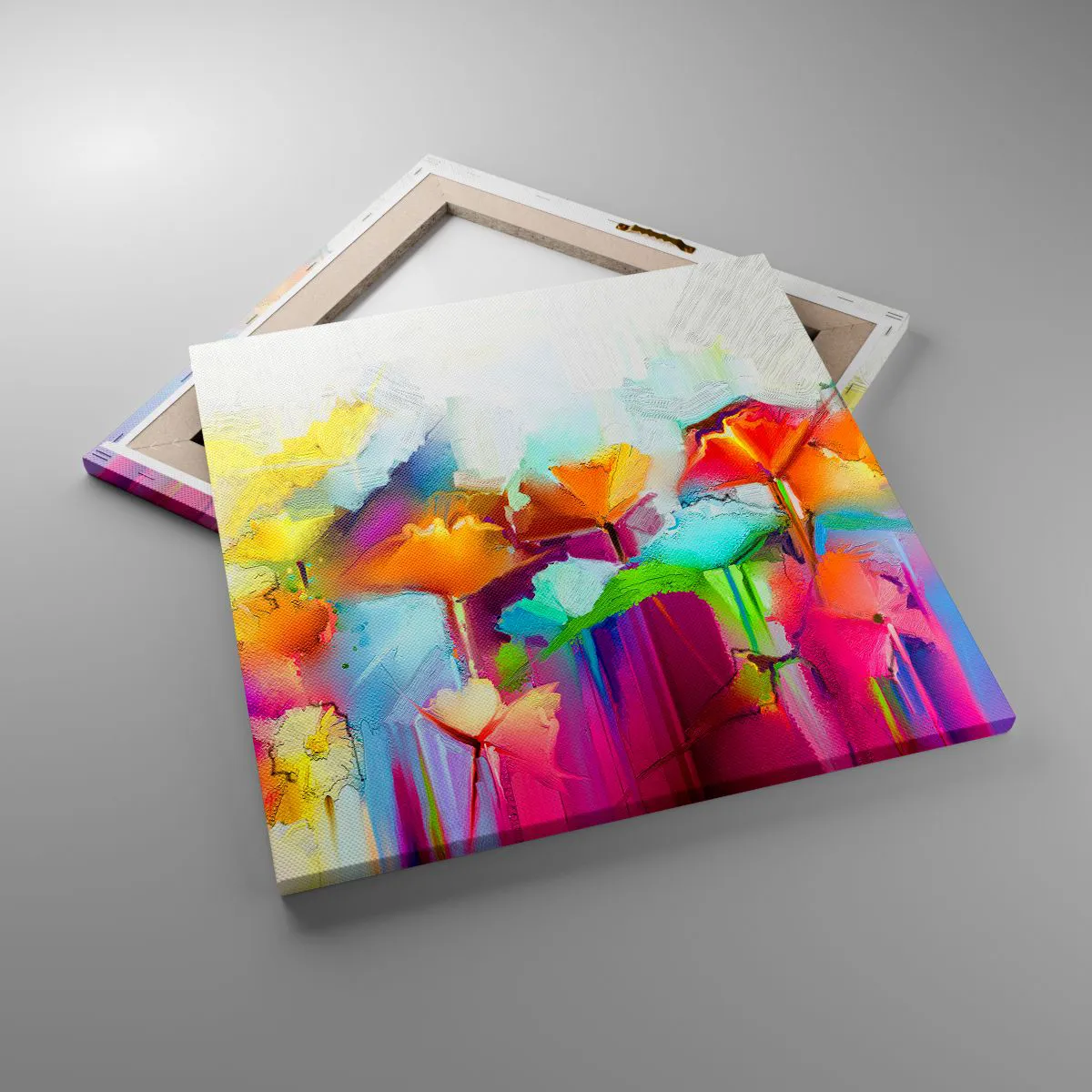 Obraz na płótnie - Tęcza zakwitła - 50x50 cm