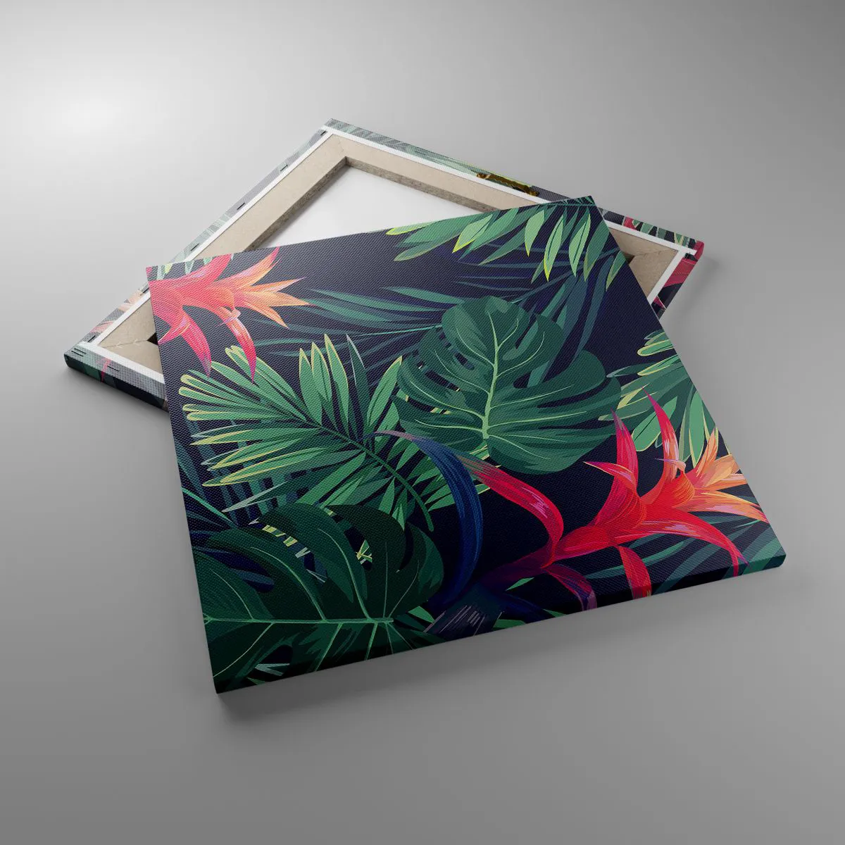 Canvas picture - Burn in Green - 50x50 cm