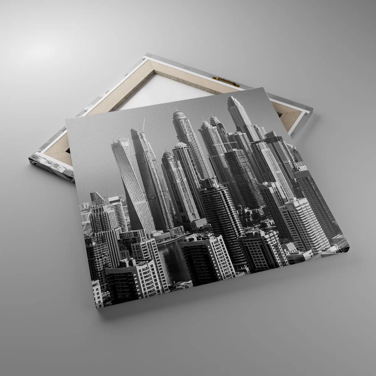 Canvas picture - City over a Desert - 50x50 cm