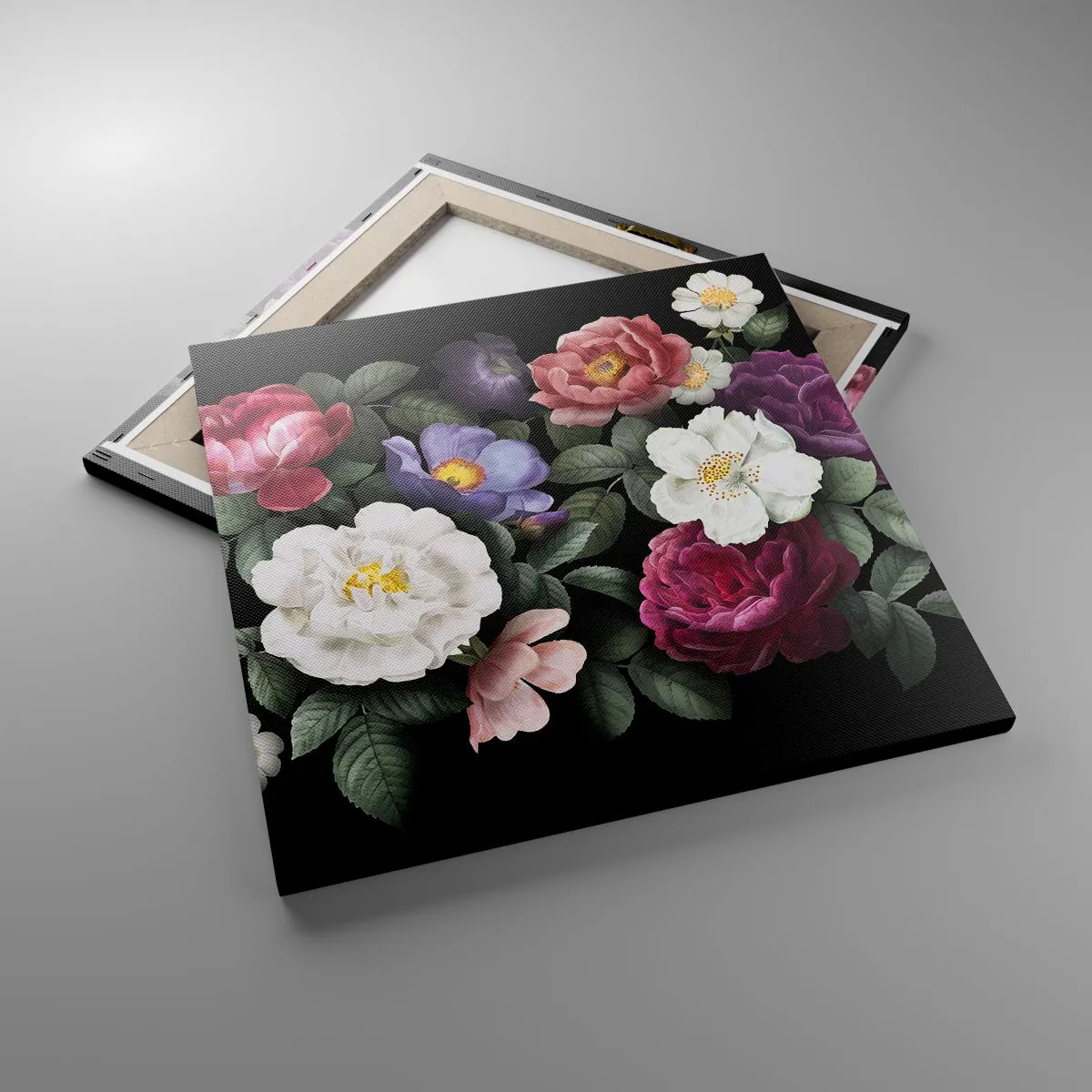 Lærredstryk - Billede på lærred - Fra en engelsk have - 50x50 cm