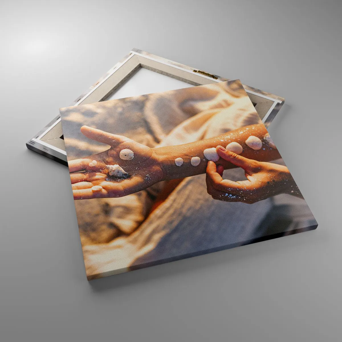 Lærredstryk - Billede på lærred - Skønhed inden for rækkevidde - 50x50 cm