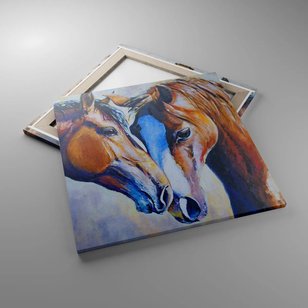 Impression sur toile - Image sur toile - Est-ce de l'amitié ? Ou de l'amour ? - 60x60 cm