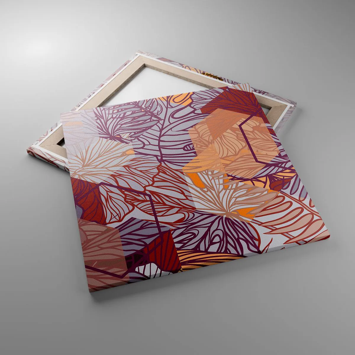 Canvas picture - Impossible Union of Geometry and Nature - 60x60 cm