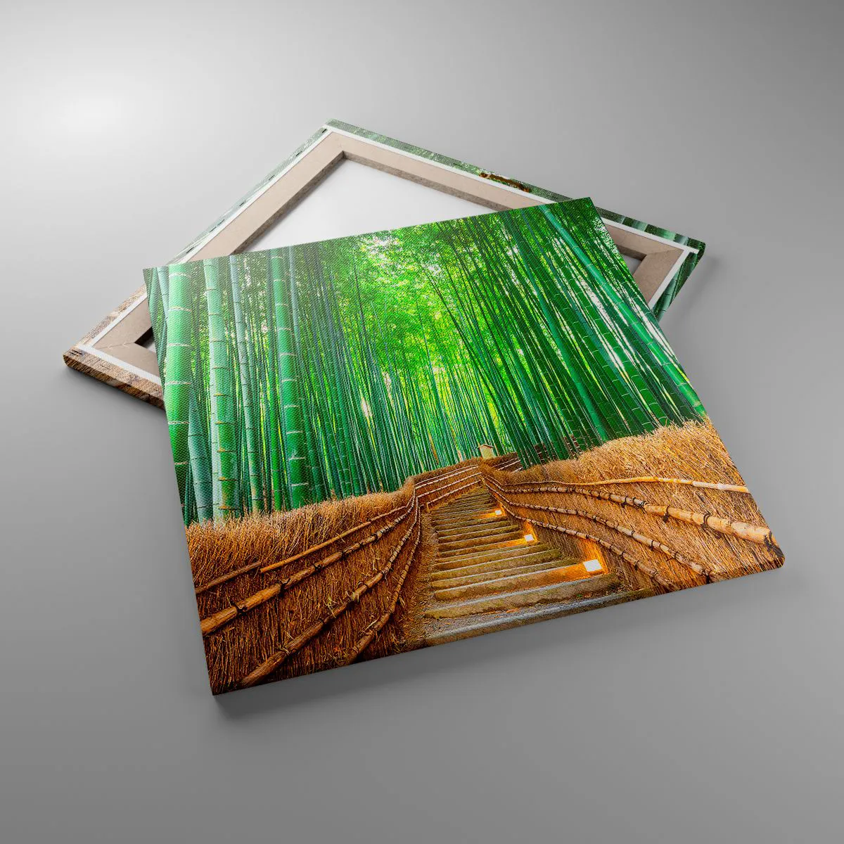 Impression sur toile - Image sur toile - L'essence de la nature asiatique - 60x60 cm