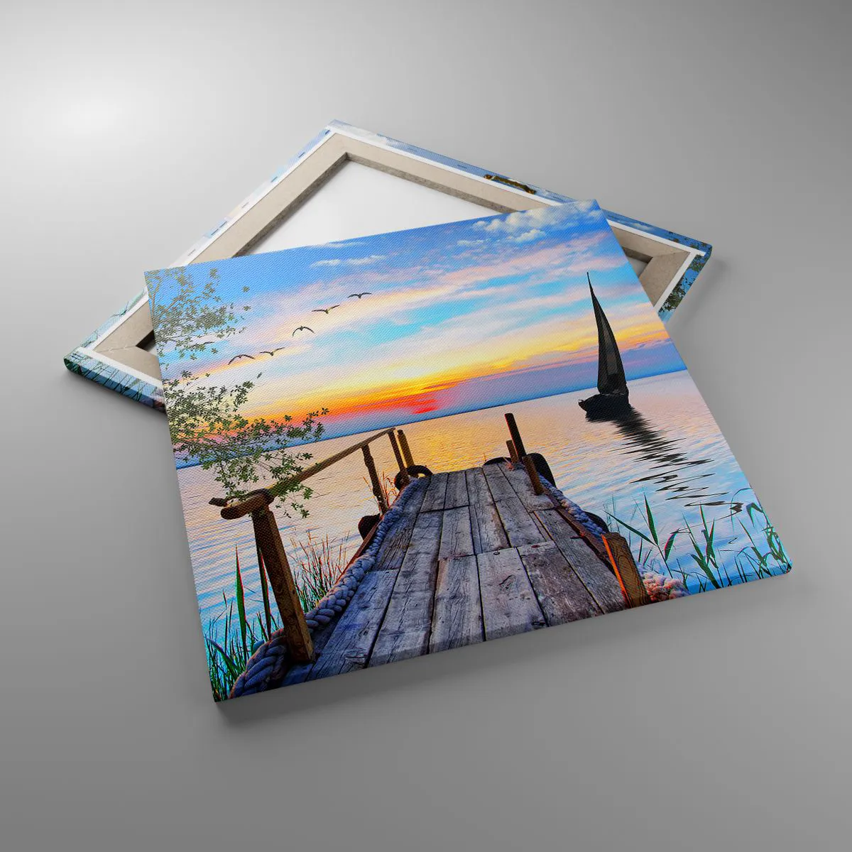 Impression sur toile - Image sur toile - Bonsoir! - 60x60 cm