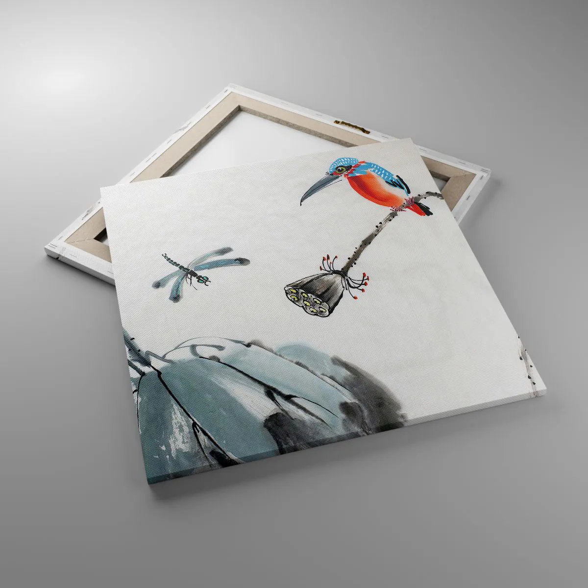 Schilderen op canvas - Het leven van de weide - 60x60 cm