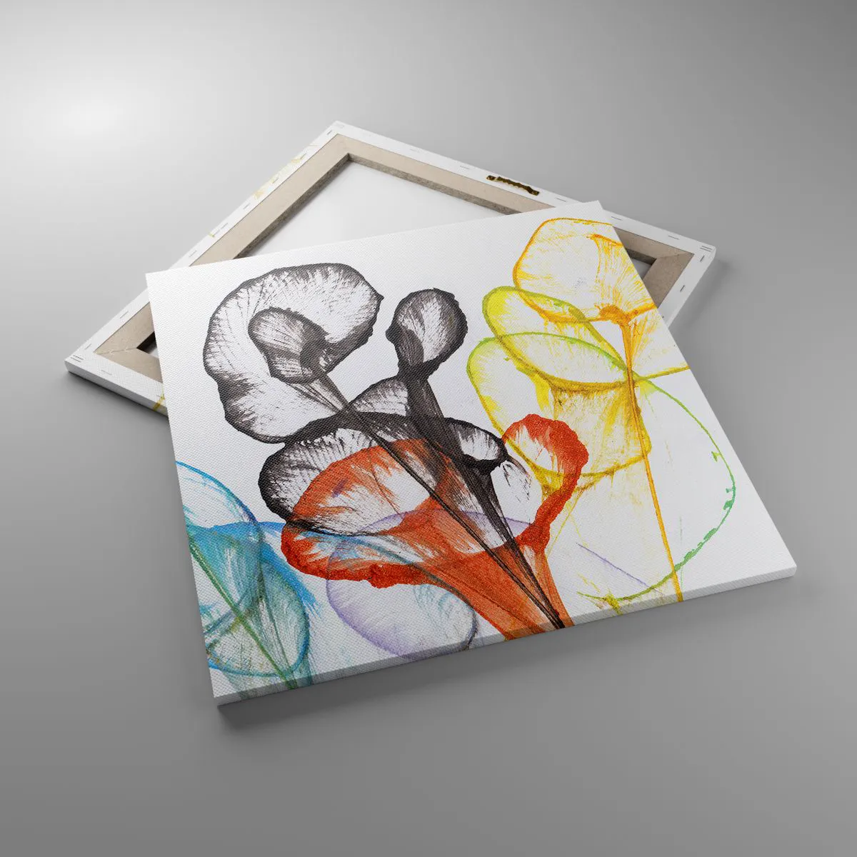 Impression sur toile - Image sur toile - Fleurs avec une âme - 60x60 cm