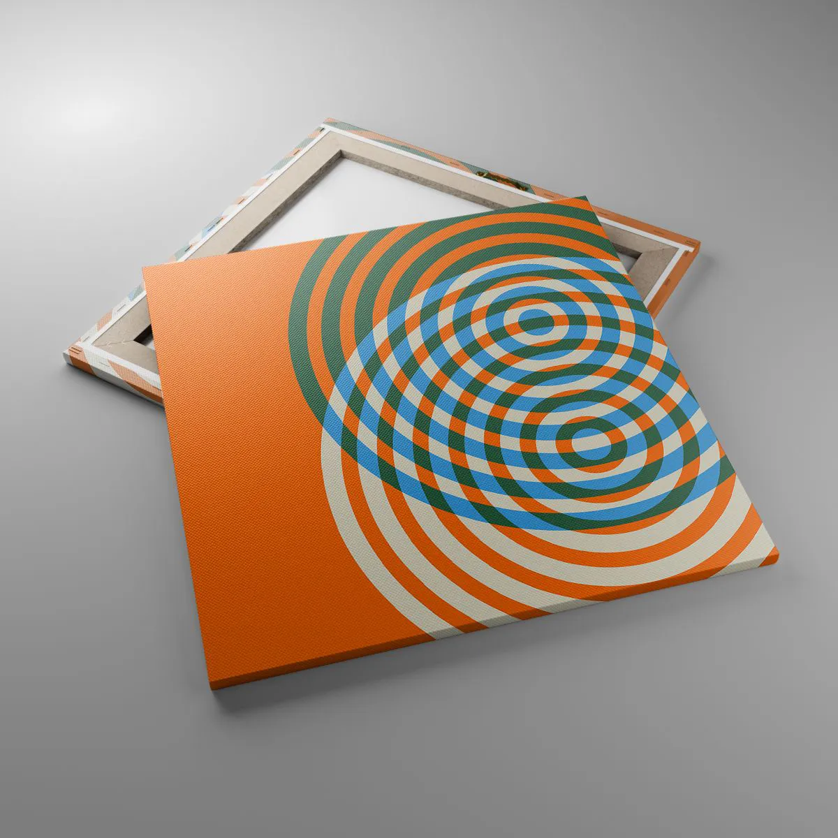 Obraz na płótnie - Abstrakcyjna wariacja kolista - 60x60 cm