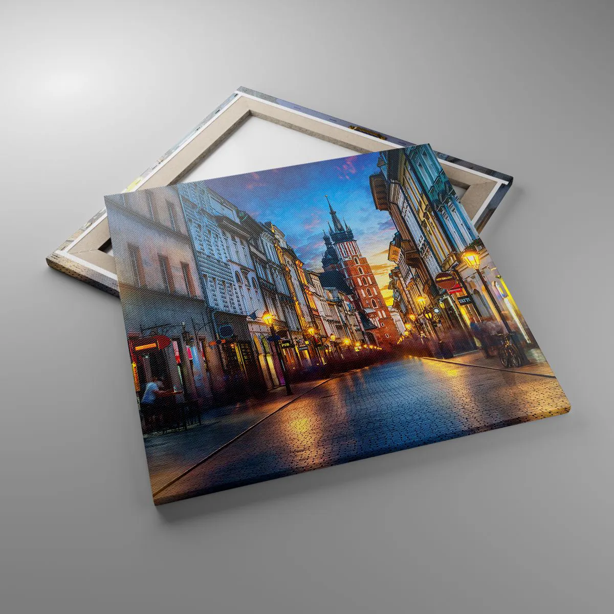 Bild auf Leinwand - Leinwandbild - Krakauer Charme - 60x60 cm