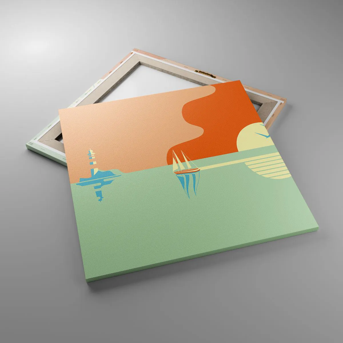 Bild auf Leinwand - Leinwandbild - Die perfekte Meereslandschaft - 60x60 cm