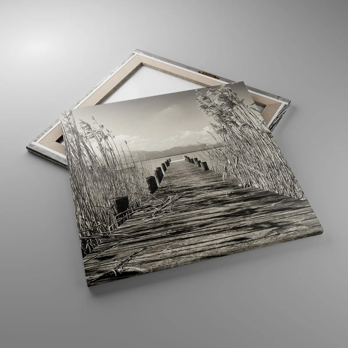 Lærredstryk - Billede på lærred - I græssernes fred - 60x60 cm