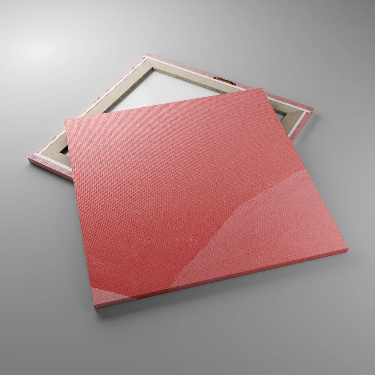 Canvastavla - Bild på duk - Organisk komposition i rosa - 60x60 cm