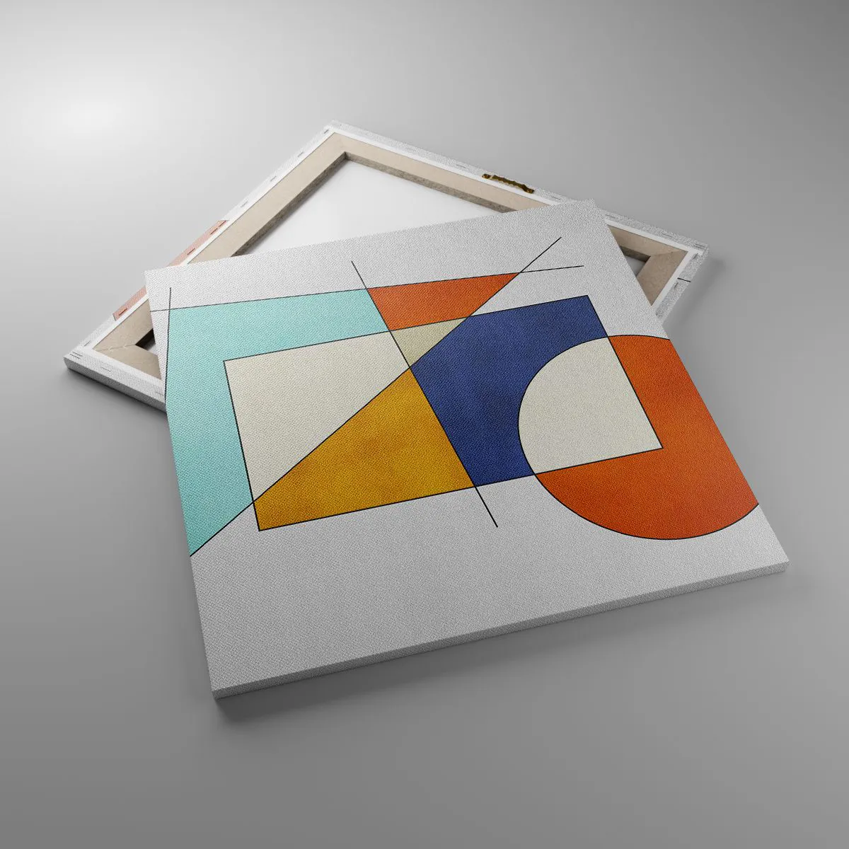 Impression sur toile - Image sur toile - Abstraction : plaisir moderniste - 60x60 cm