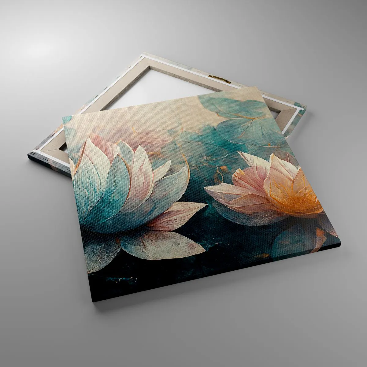 Vászonkép - Tavi csillagok - 60x60 cm