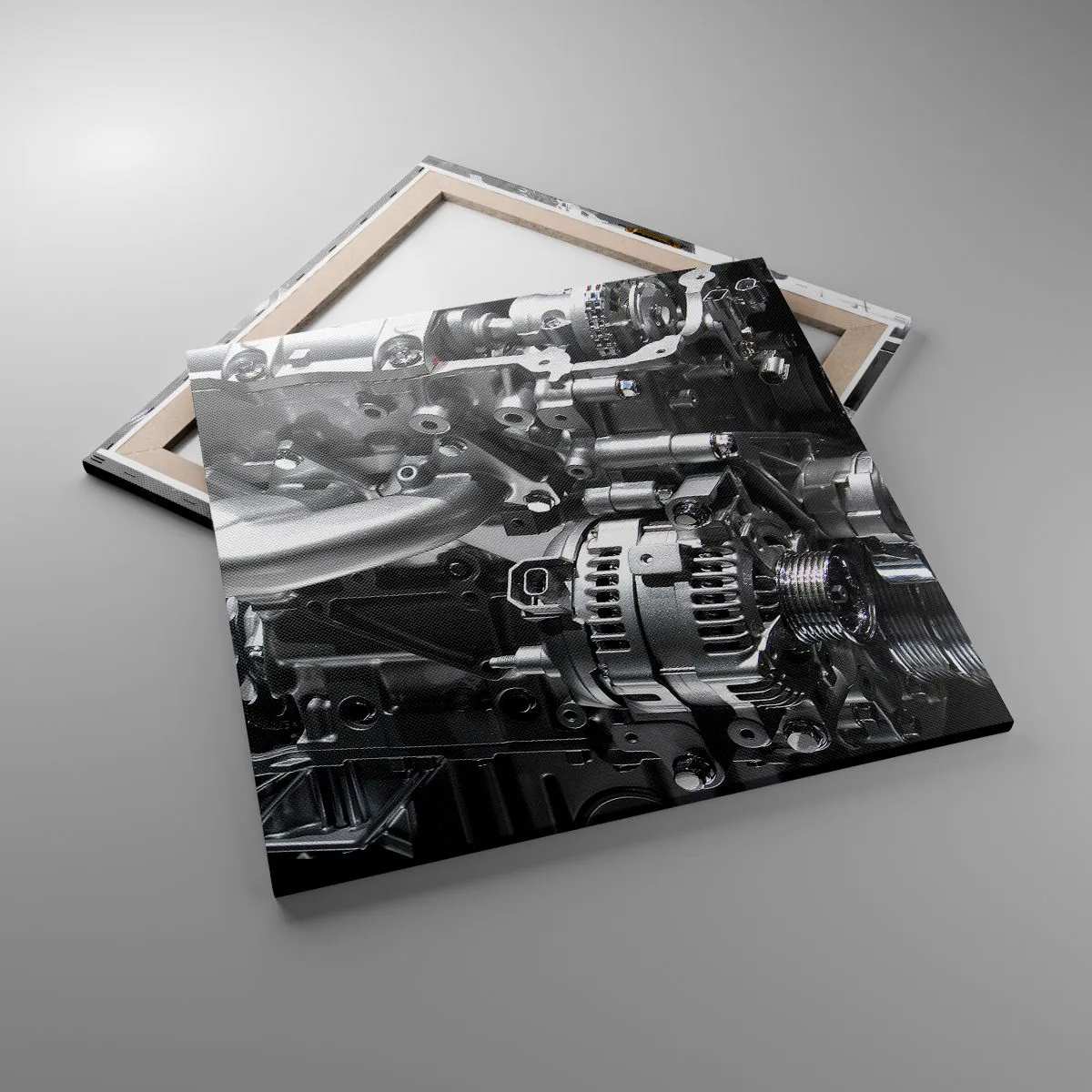 Canvastavla - Bild på duk - Stål, vacker, stark - 70x70 cm