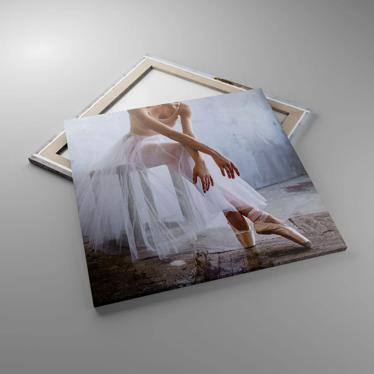 Lærredstryk - Billede på lærred - Før rampelysene skinner - 70x70 cm