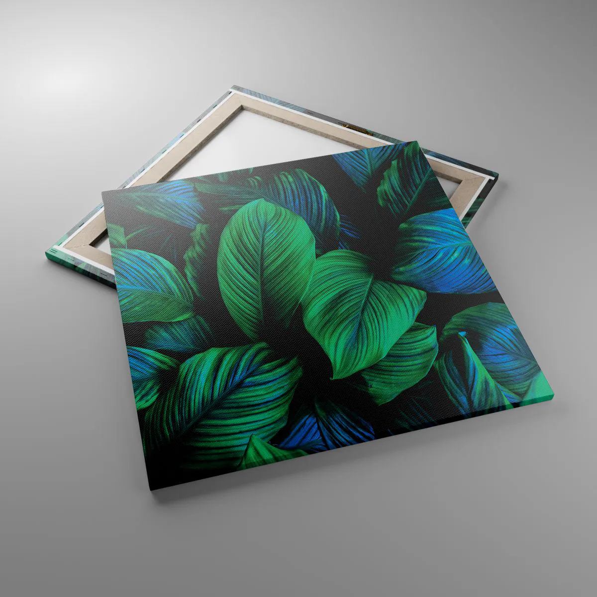 Impression sur toile - Image sur toile - Dans la foule verte - 70x70 cm