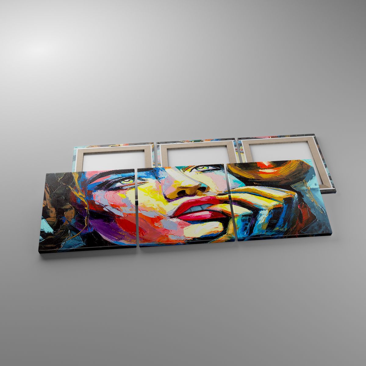 Leinwandbild Porträt Einer Frau, Leinwandbild Gesicht, Leinwandbild Kunst, Leinwandbild Frau, Leinwandbild Traum