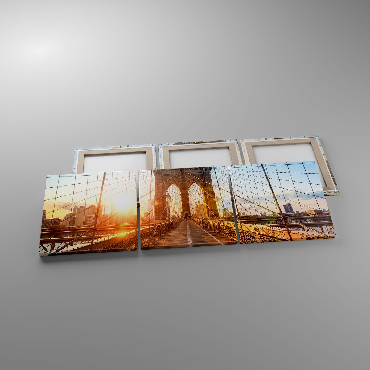 Obrazy Nowy Jork, Obrazy Most Brookliński, Obrazy Architektura, Obrazy Manhattan, Obrazy Słońce