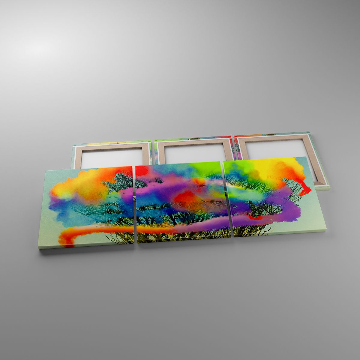 Leinwandbild Abstraktion, Leinwandbild Mann, Leinwandbild Modernes Muster, Leinwandbild Die Farben, Leinwandbild Kunst
