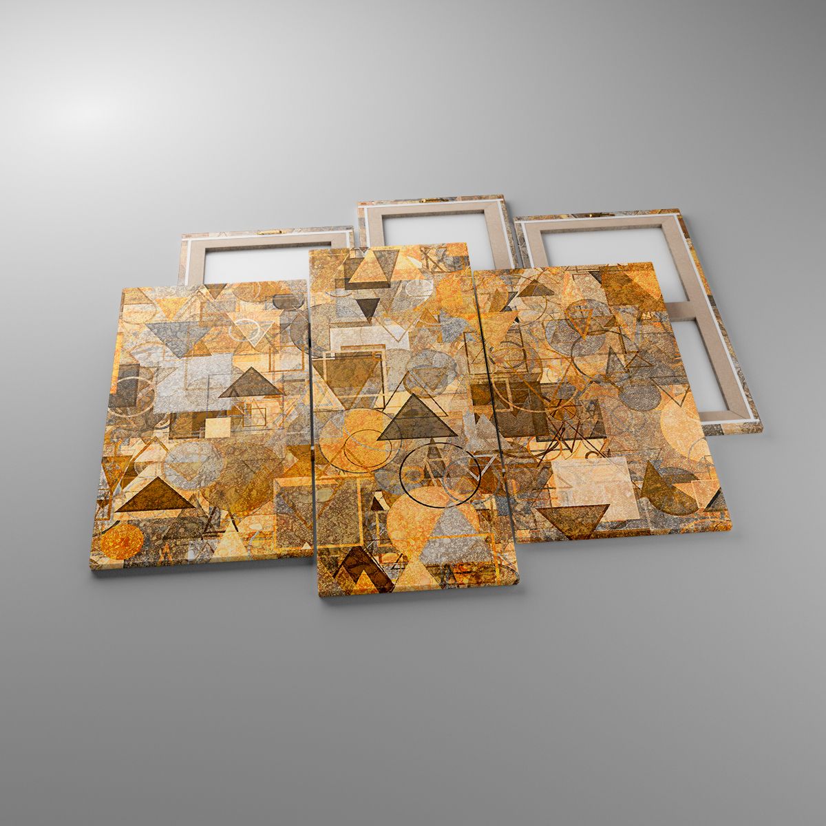 Quadri Astrazione, Quadri Arte, Quadri Modello Moderno, Quadri Arte Artistica, Quadri Triangoli