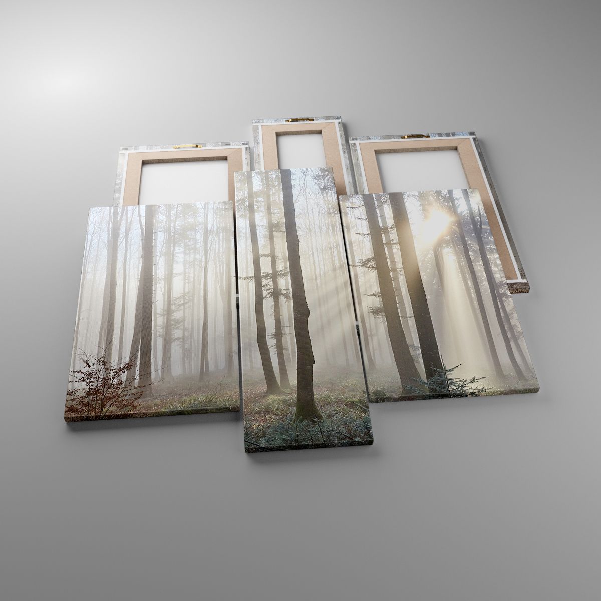 Leinwandbild Landschaft, Leinwandbild Wald, Leinwandbild Nebel, Leinwandbild Bäume, Leinwandbild Natur