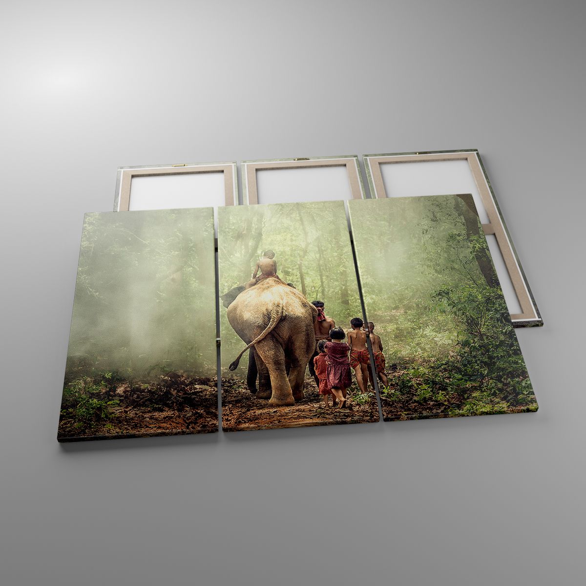 Leinwandbild Landschaft, Leinwandbild Elefant, Leinwandbild Urwald, Leinwandbild Asien, Leinwandbild Thailand