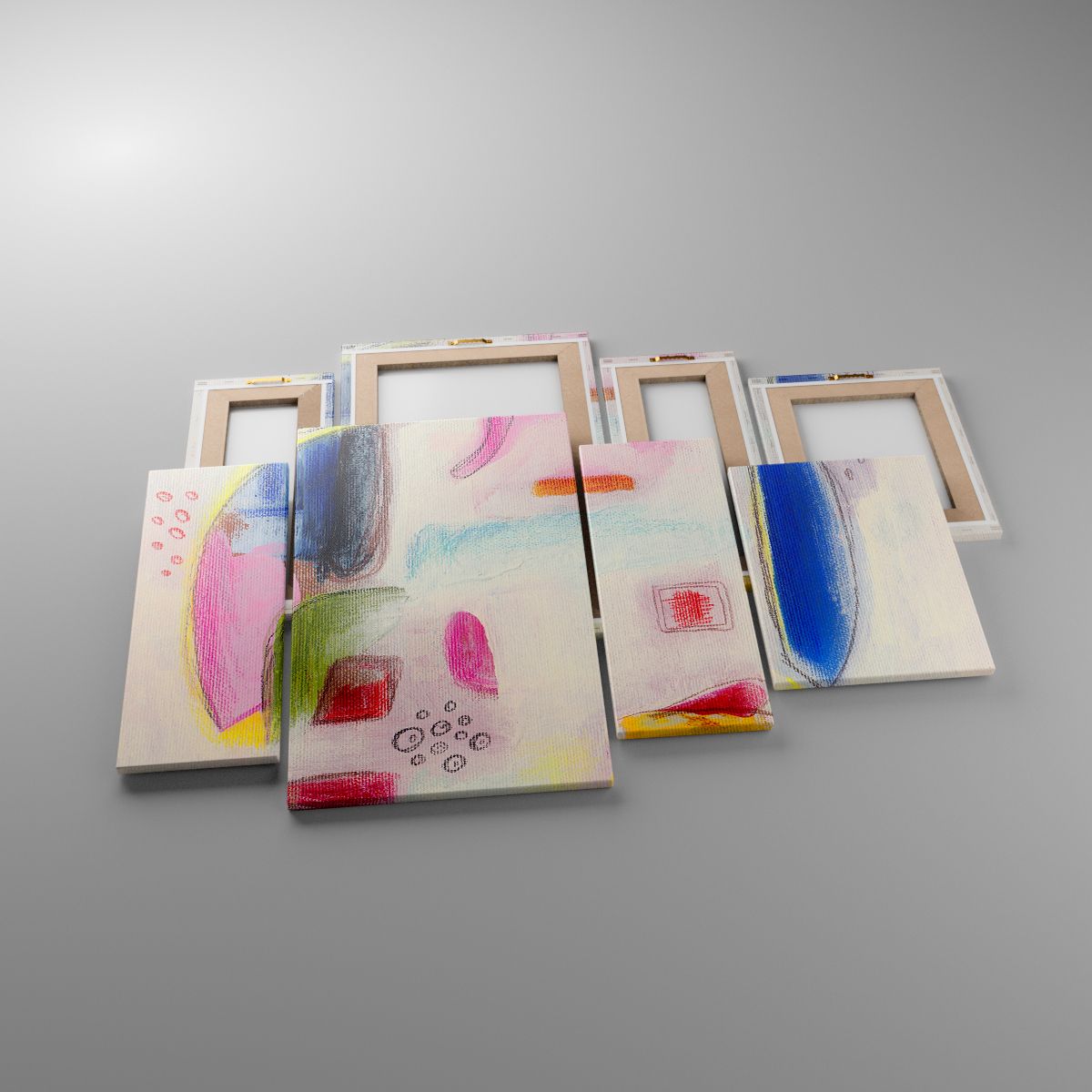 Leinwandbild Abstraktion, Leinwandbild Kunst, Leinwandbild Elefant, Leinwandbild Modernes Muster, Leinwandbild Grafik