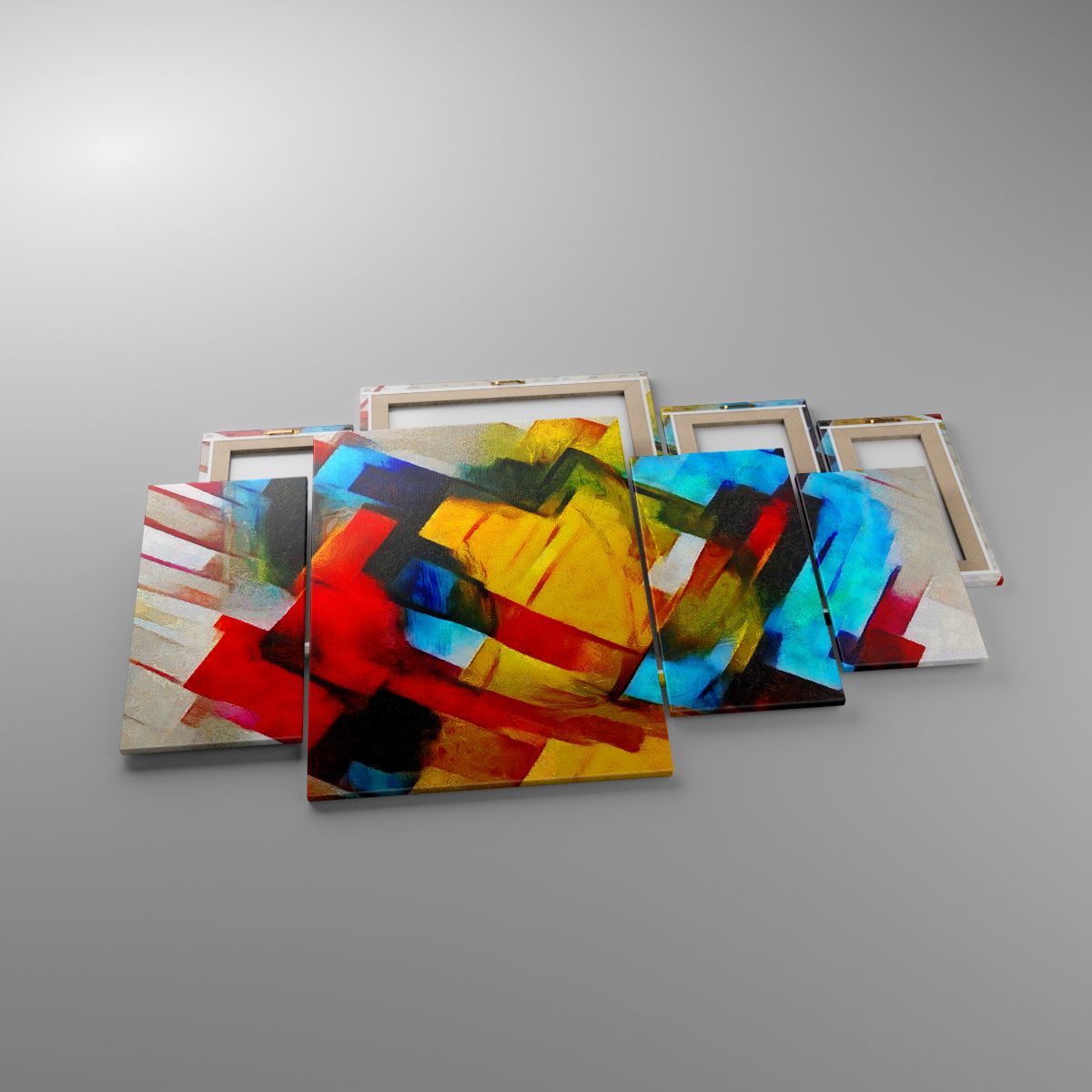 Cuadro Abstracción, Cuadro Cubismo, Cuadro Arte, Cuadro Expresionismo, Cuadro Multicolor