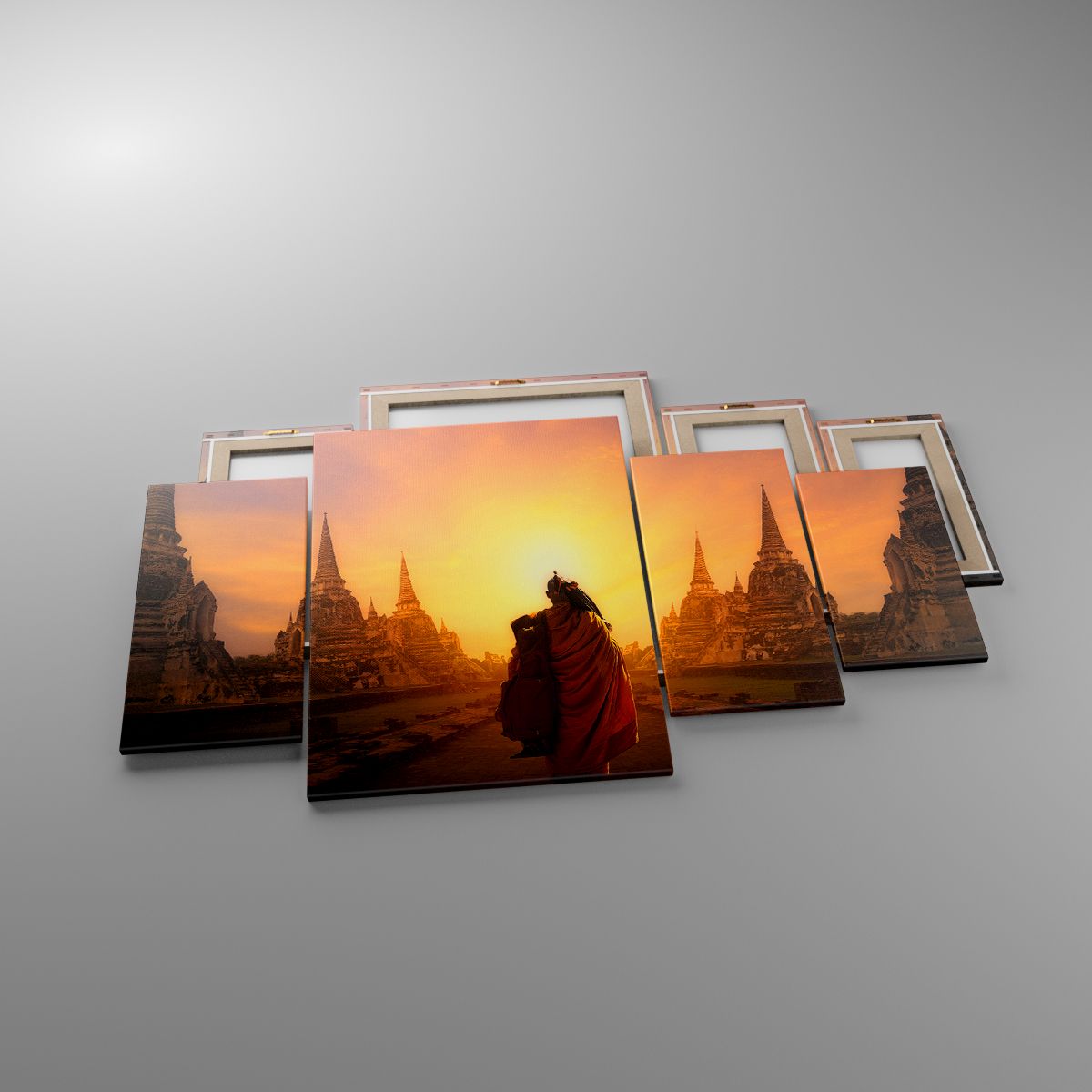 Leinwandbild Thailand, Leinwandbild Buddhismus, Leinwandbild Tempel, Leinwandbild Mönch, Leinwandbild Meditation