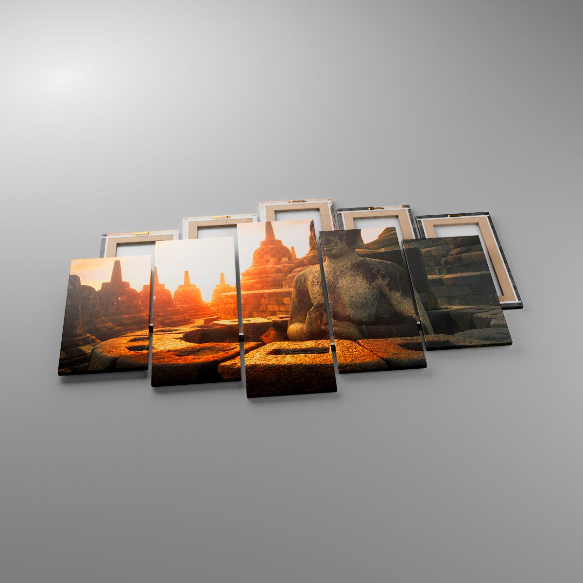 Leinwandbild Asien, Leinwandbild Buddha, Leinwandbild Borobudur, Leinwandbild Kultur, Leinwandbild Meditation