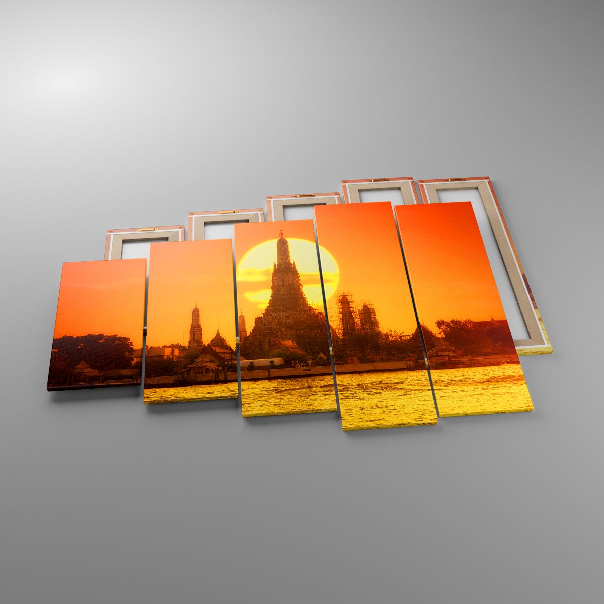 Obrazy Bangkok, Obrazy Świątynia Świtu, Obrazy Tajlandia, Obrazy Słońce, Obrazy Buddyzm