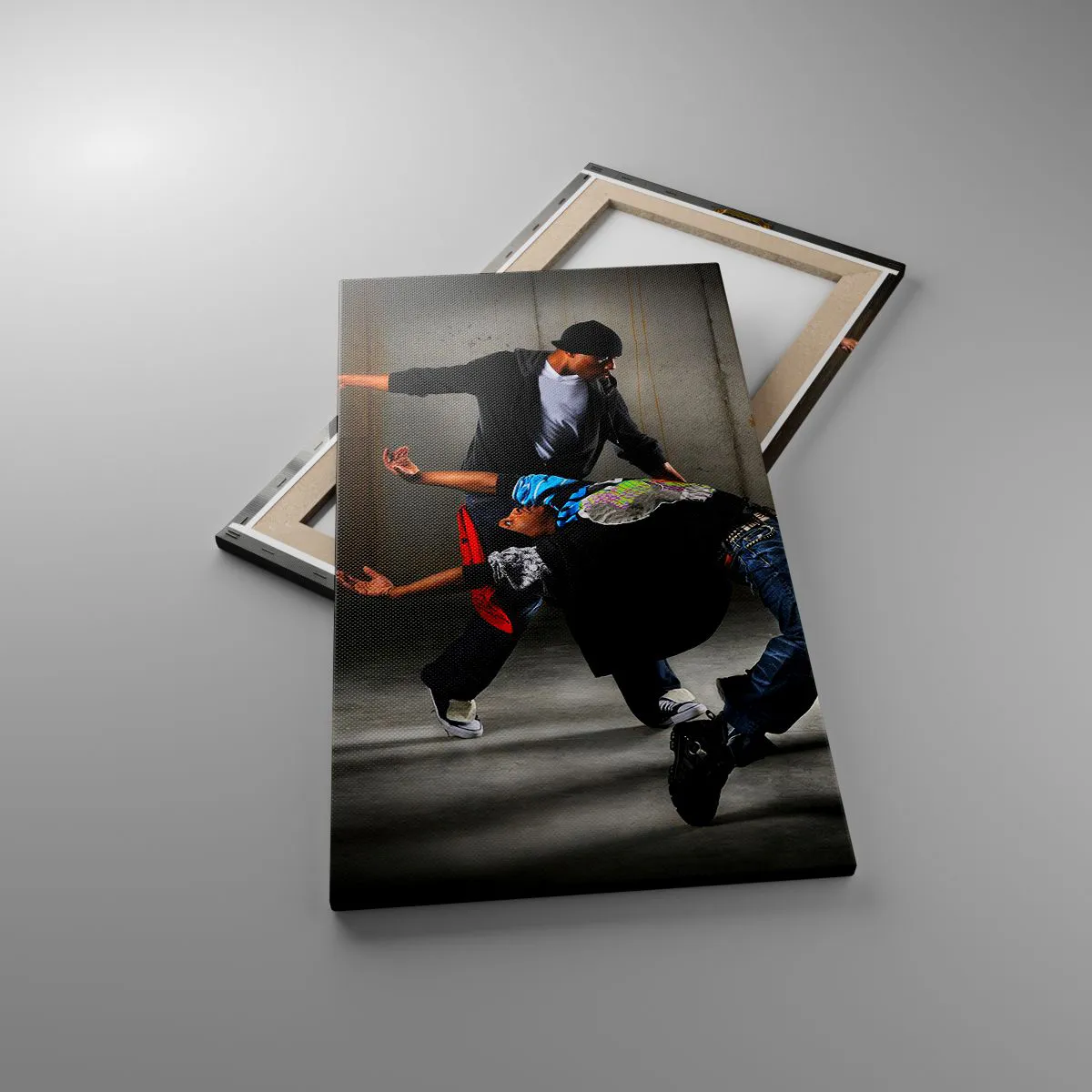 Obraz na plátně - Tančící s pouličním větrem - 45x80 cm