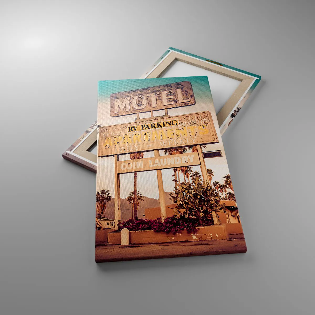 Impression sur toile - Image sur toile - Ici, le temps s'est arrêté - 45x80 cm