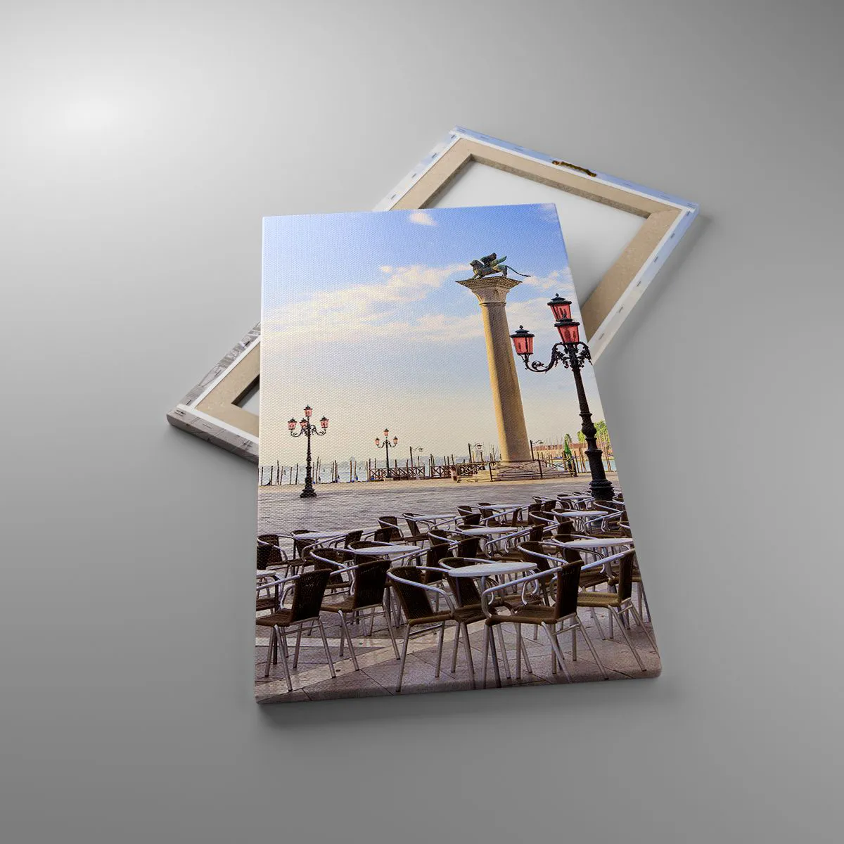 Lærredstryk - Billede på lærred - Velkommen, alt er klar - 45x80 cm