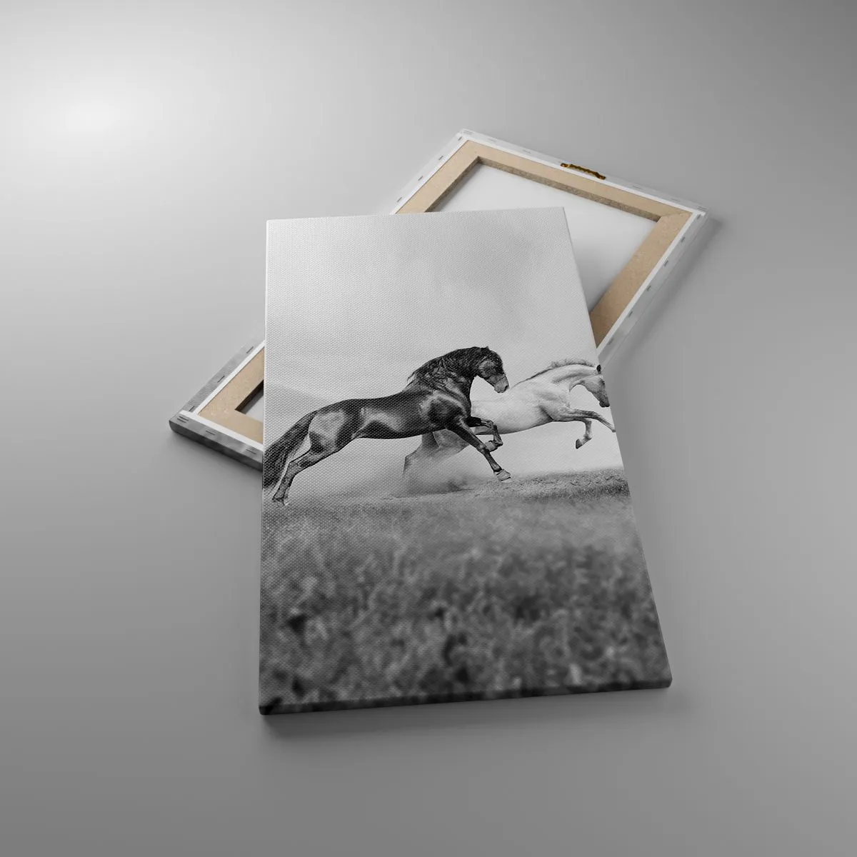 Lærredstryk - Billede på lærred - Engle og dæmoner - 45x80 cm