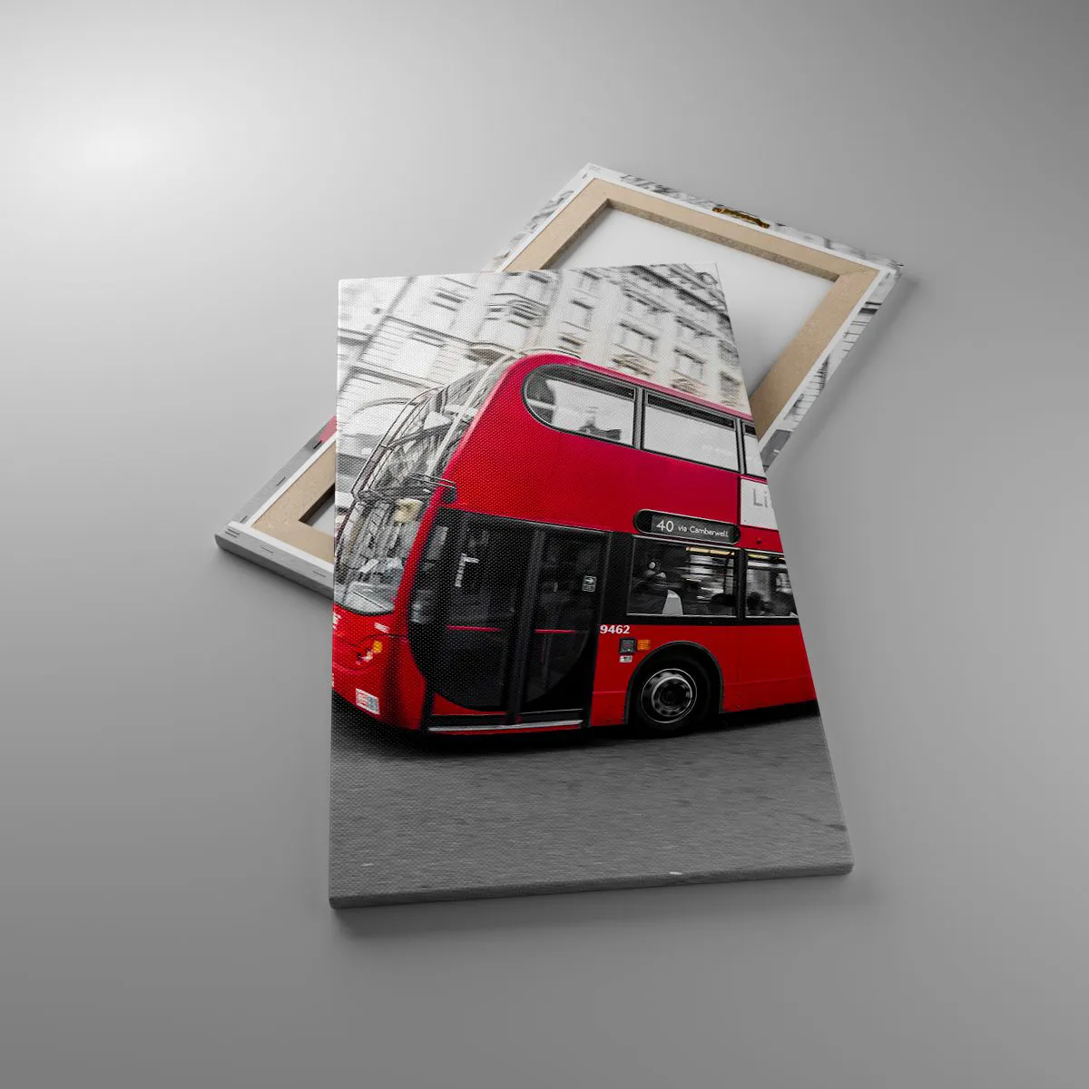 Obraz na plátně - Londýn tradičně - by bus - 45x80 cm