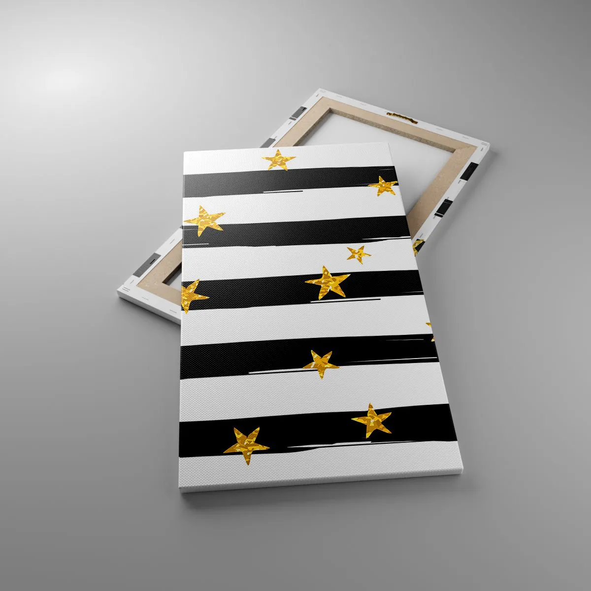 Bild auf Leinwand - Leinwandbild - Wir wurden alle unter einem glücklichen Stern geboren - 45x80 cm