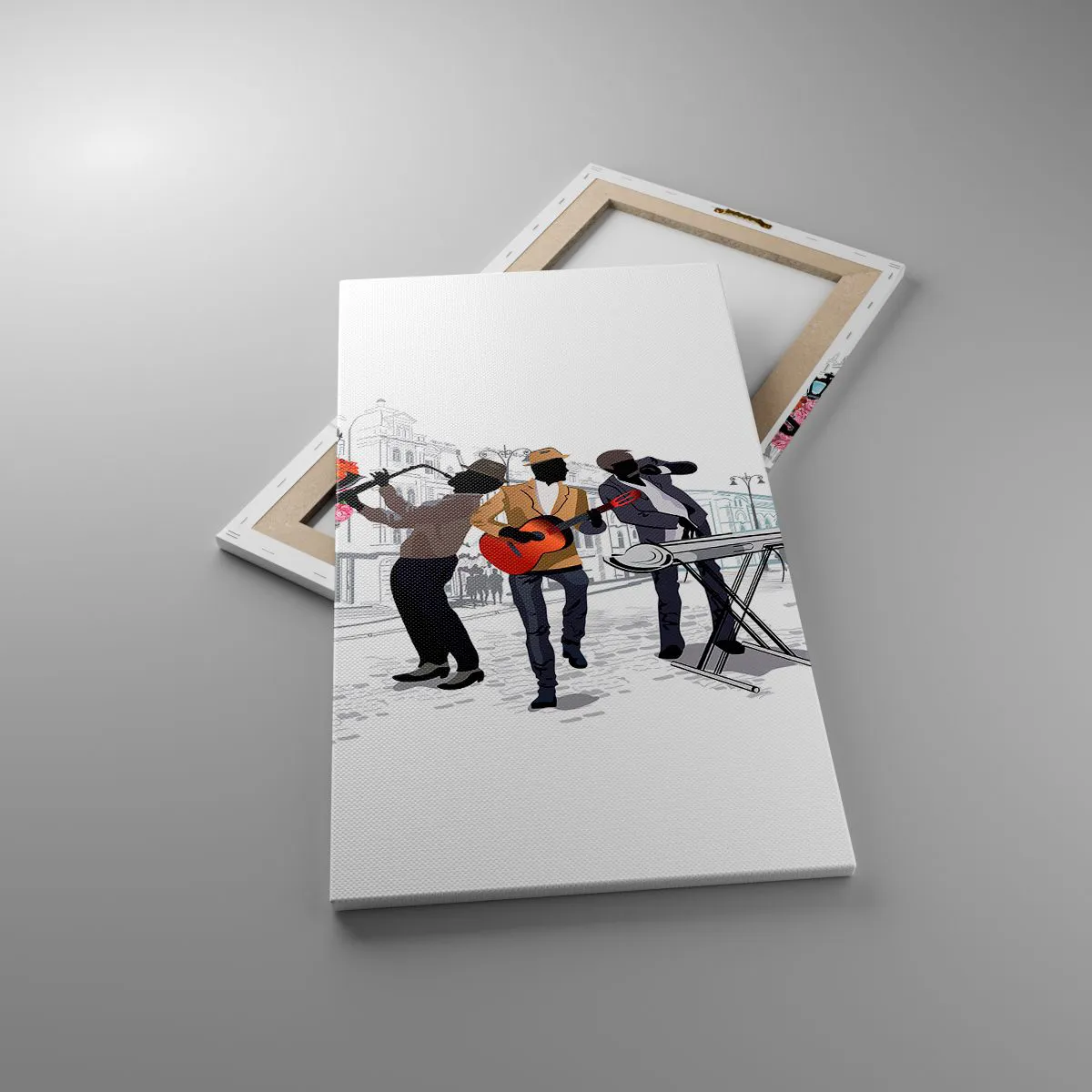 Vászonkép - Utcai zene - 45x80 cm