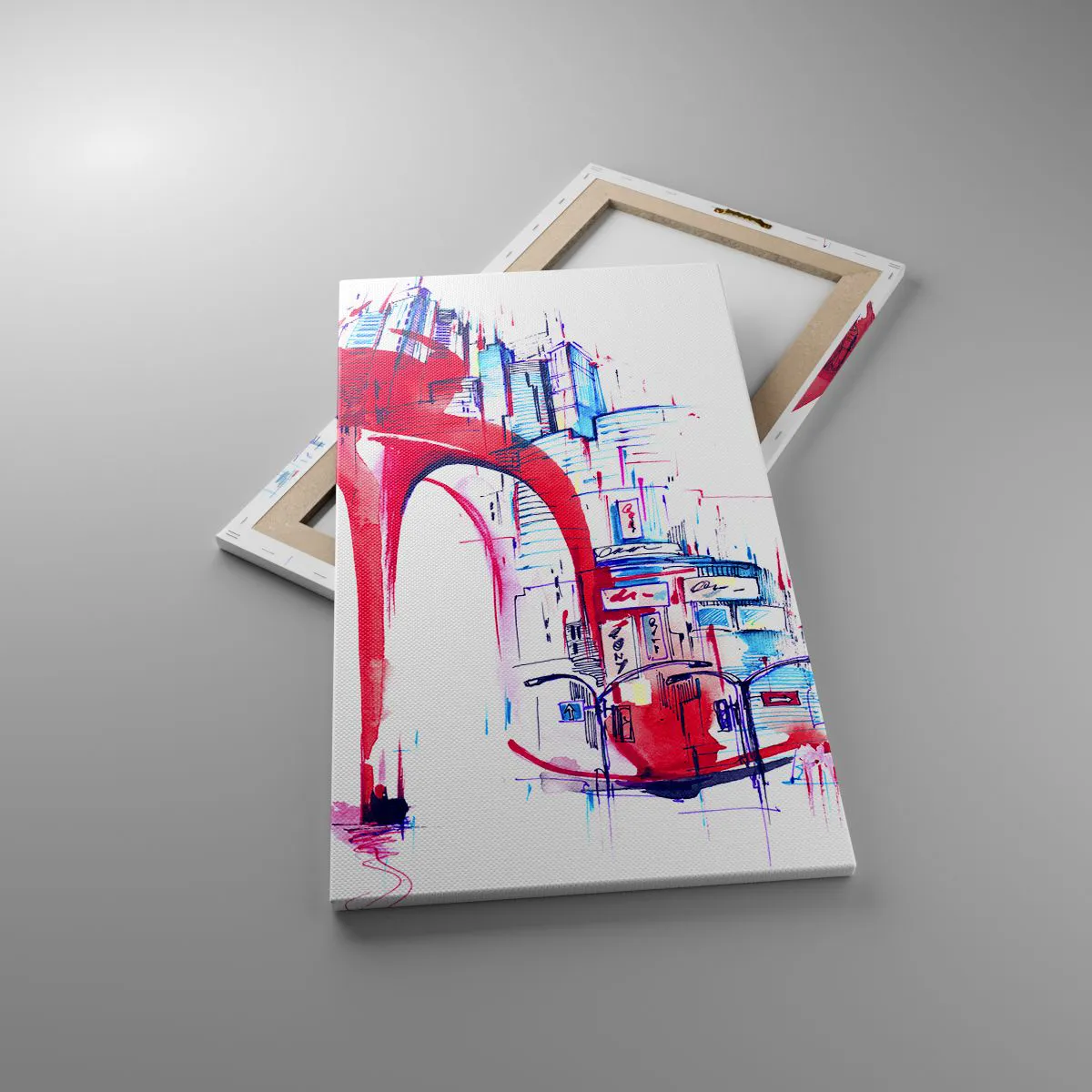 Obraz na plátně - Velkoměstská elegánka - 45x80 cm