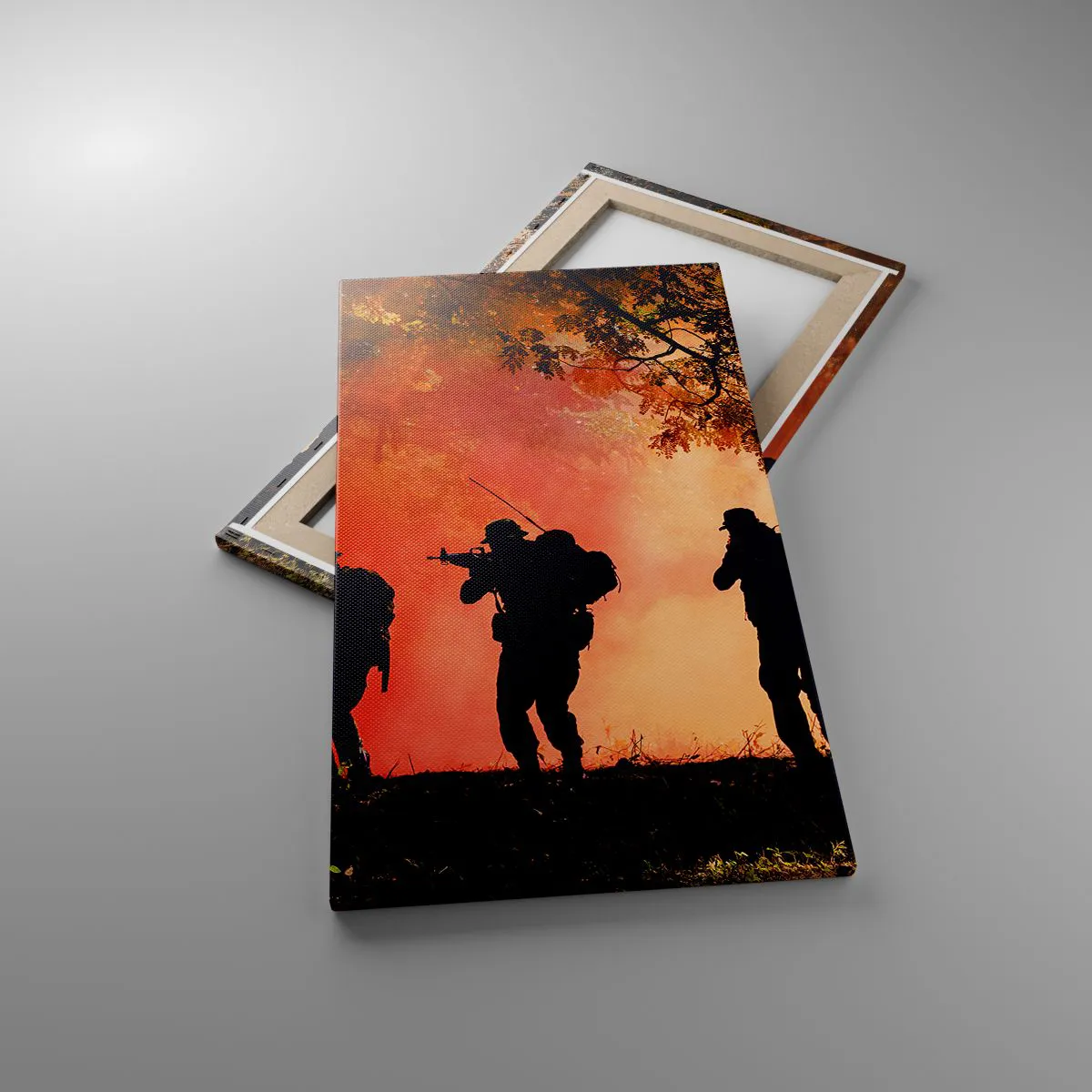 Schilderen op canvas - … Allen voor een. - 45x80 cm