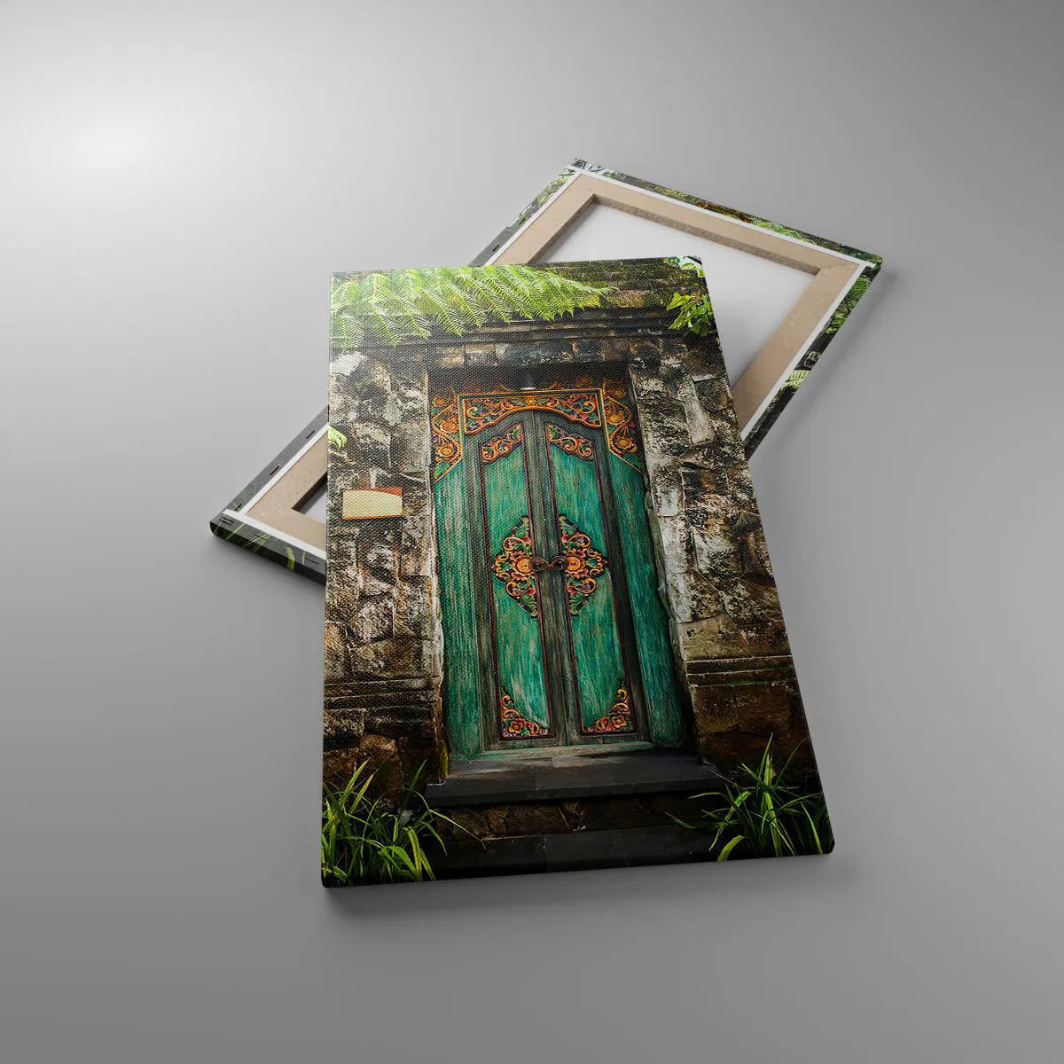 Impression sur toile - Image sur toile - Porte vers un monde exotique - 45x80 cm