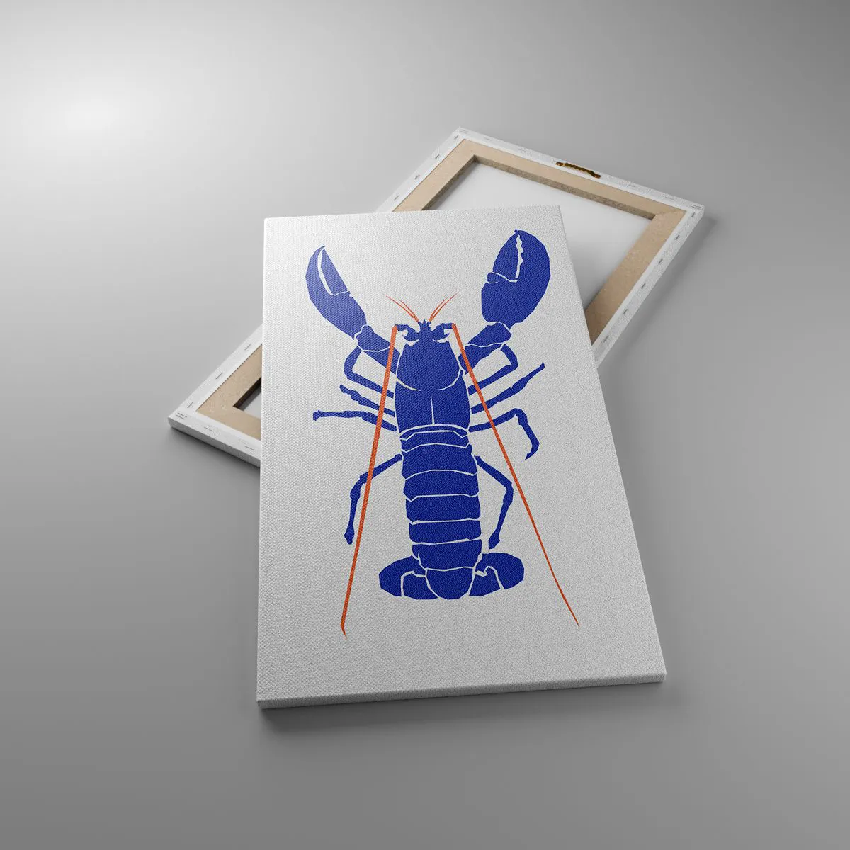 Lærredstryk - Billede på lærred - Hummer udsøgt i granatæble - 45x80 cm