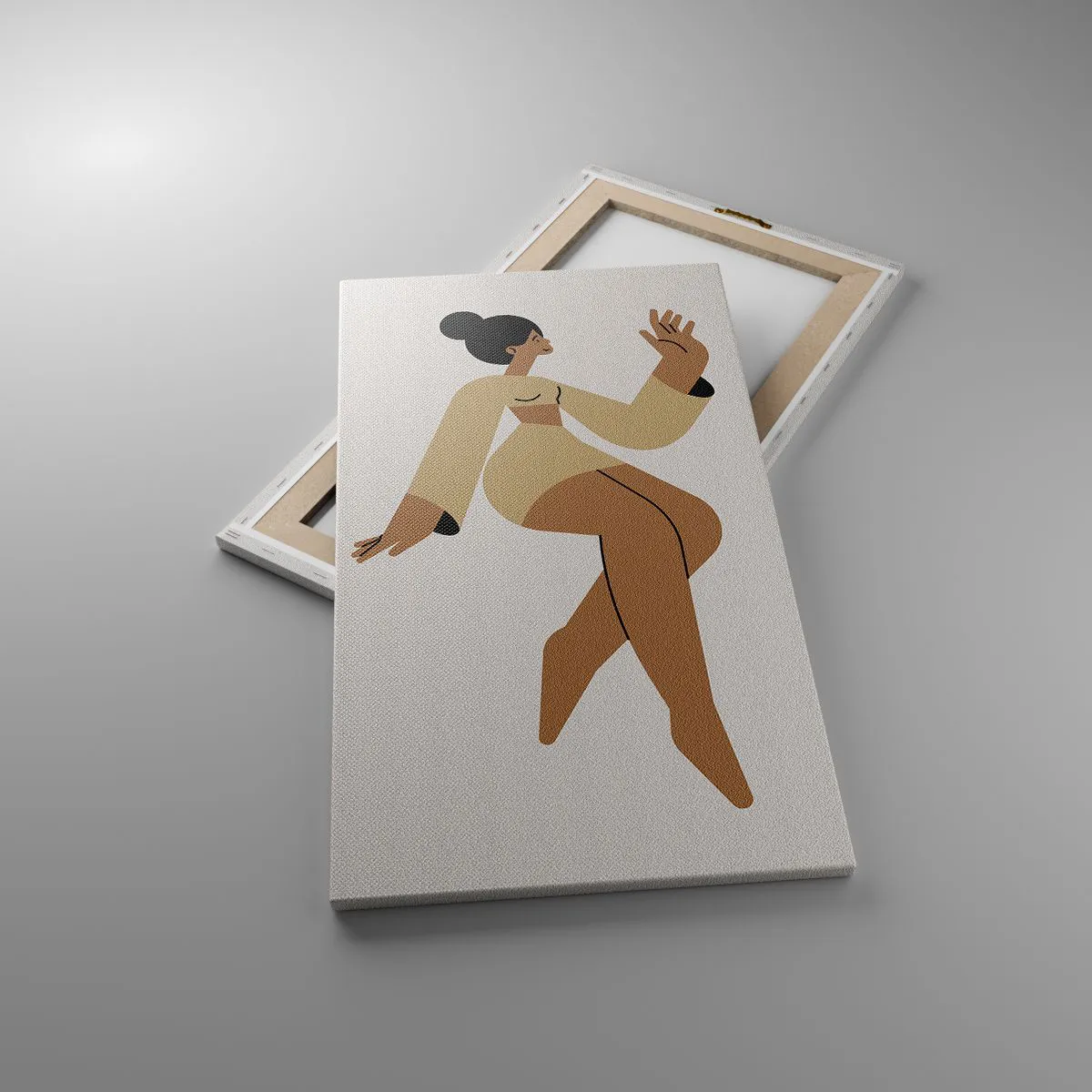 Lærredstryk - Billede på lærred - Form af nåde - 45x80 cm